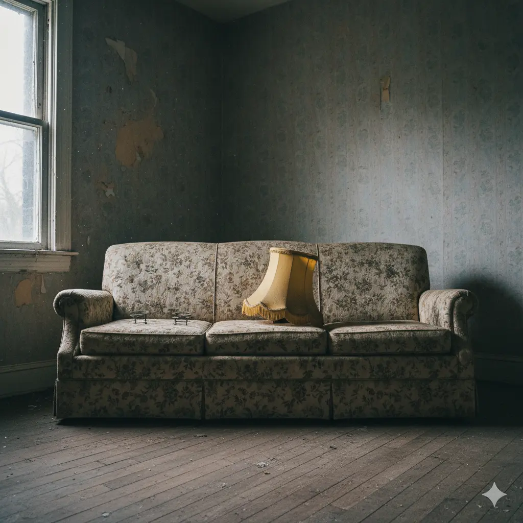 Meeskond vedamas vana mööblit